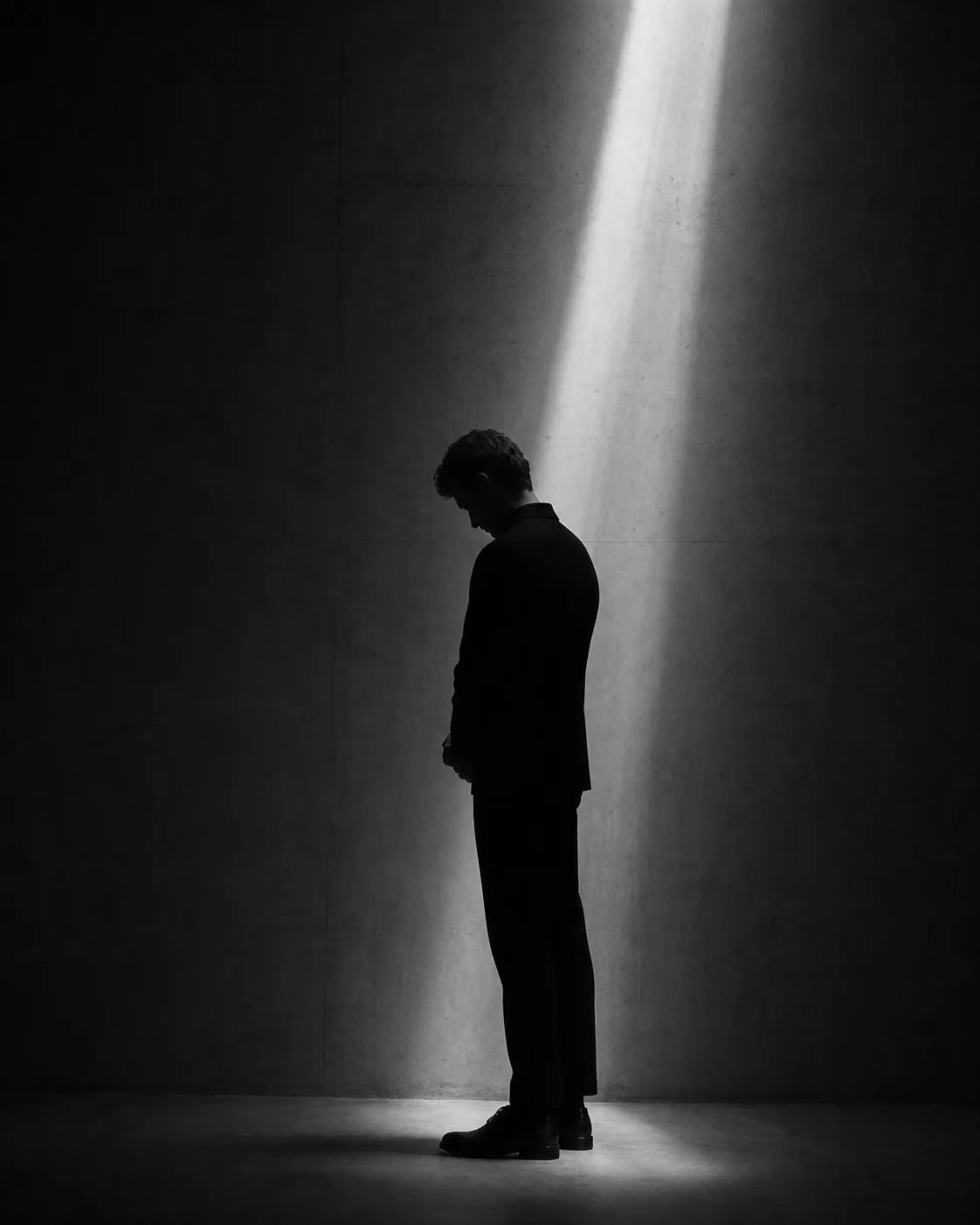 Light falling across a quiet studio